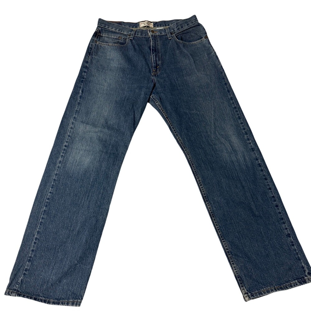 Men's Straight Jeans in Medium Wash Blue